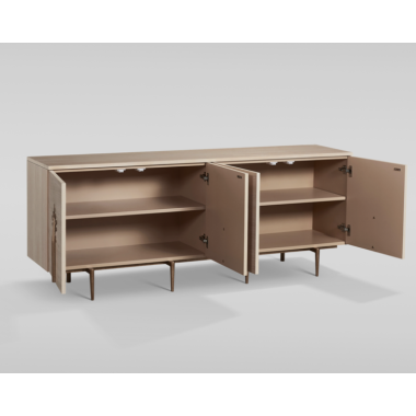 ST307 Komoda optyka białego dębu 180 x 76 x 40cm