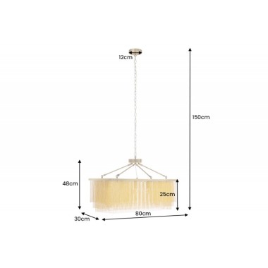 Invicta Lampa wisząca ROYAL złota 80cm / 43760