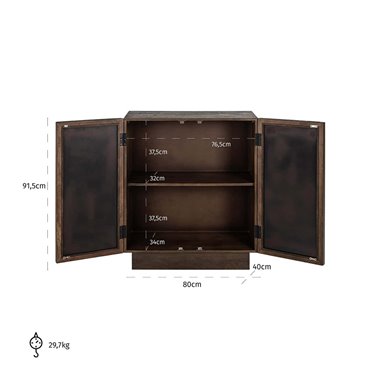 Sideboard Bryant 2-doors (Brown)