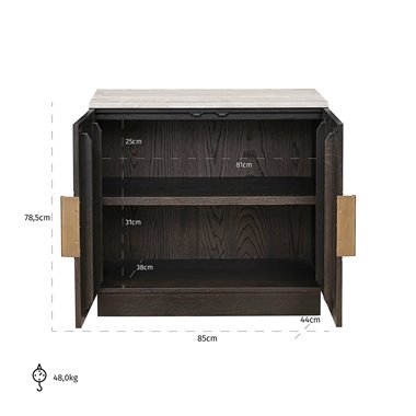 Sideboard Claremont 2-doors (Brown)