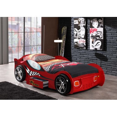 CAR BEDS Łóżko auto wyścigowe TURBO RACING RED / SCTR200R