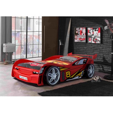 CAR BEDS Łóżko auto wyścigowe LEMANS RED / SCLM200R