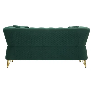 Sofa EMY zielona z poduszkami 162 x 83 x 76cm / 14282600DV