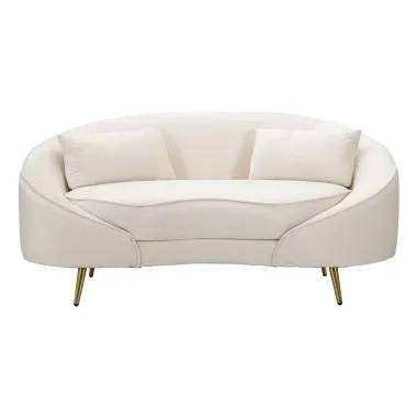 Sofa 2 osobowa tapicerowana OSLO kremowa 148 x 84 x 68cm / 14272800C2