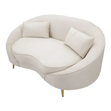 Sofa 2 osobowa tapicerowana OSLO kremowa 148 x 84 x 68cm / 14272800C2