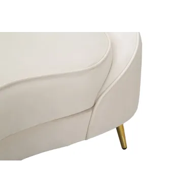 Sofa 2 osobowa tapicerowana OSLO kremowa 148 x 84 x 68cm / 14272800C2