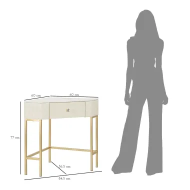 Włoska Toaletka SHARON ANGOLARE narożna biała 84,5 x 77 x 60cm / 1428290000