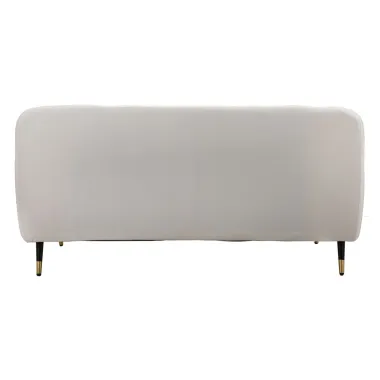 Sofa 2-osobowa PRAGA tapicerowana kremowa 146 x 86 x 71cm / 142729000D