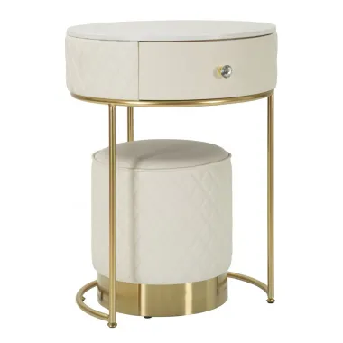 Włoska Toaletka z pufą SHARON Ø  52 x 70cm / 1428300000