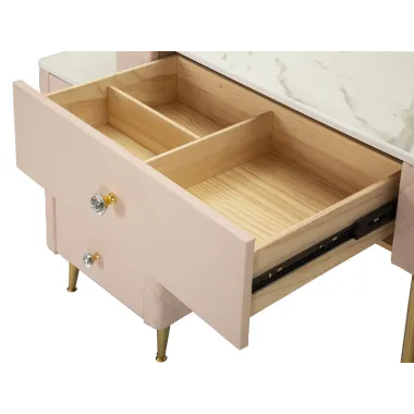 Włoska Toaletka SHARON ROSA z Pufą 120 x 75x 40cm / 142835000R