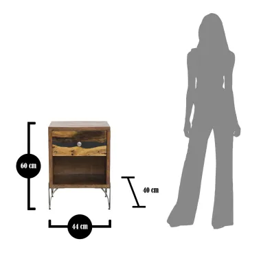 Szafka nocna MUSTANG akacja 44 x 40 x 60cm / 1424570000