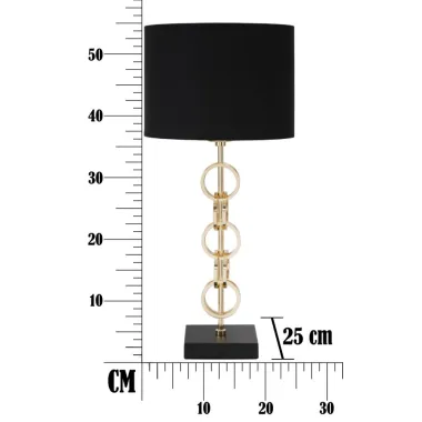 LAMPA STOŁOWA GLAM RINGS Ø 25X54,5 cm