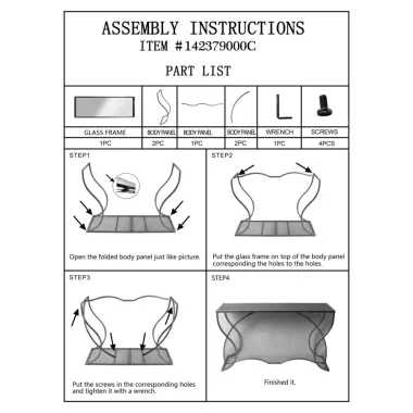 Konsola SUNSHINE 130 x 75 x 40cm / 142379000C