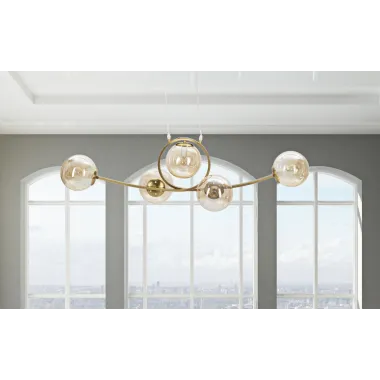 Lampa wisząca JAPAN 5-punktowa 100 x 33 x 124cm / 1712450005