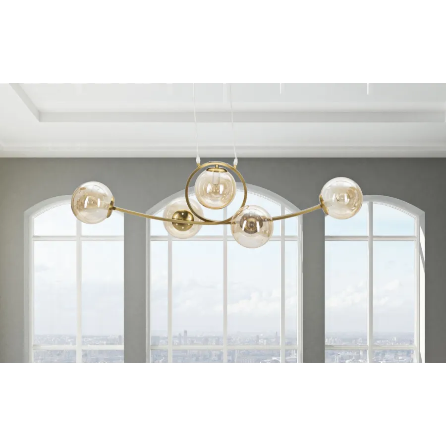 Lampa wisząca JAPAN 5-punktowa 100 x 33 x 124cm / 1712450005