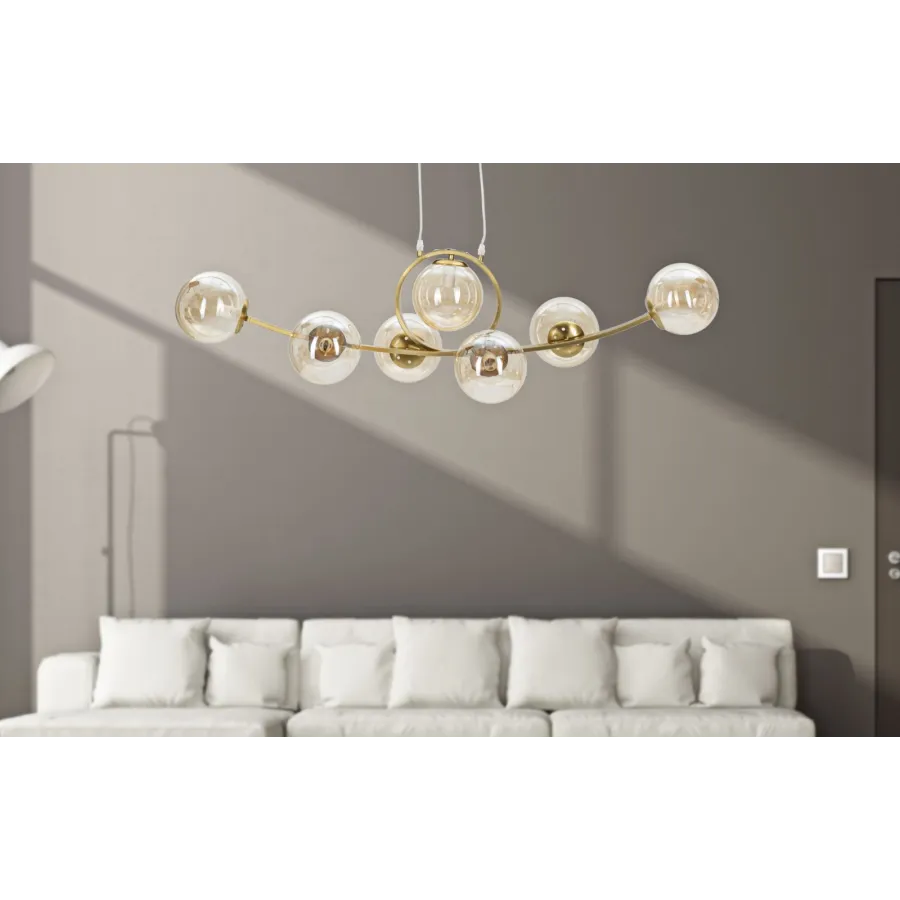 Lampa wisząca JAPAN 7 punktów 115 x 36 x 116cm / 1712450007