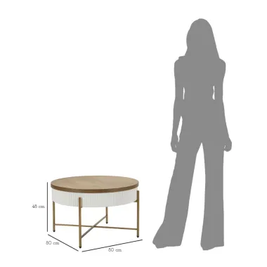 Stolik kawowy TOLOSA 80 x 48 x 80cm / 1428050000