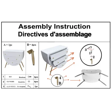 Komoda VENUS 80 x 79 x 32cm