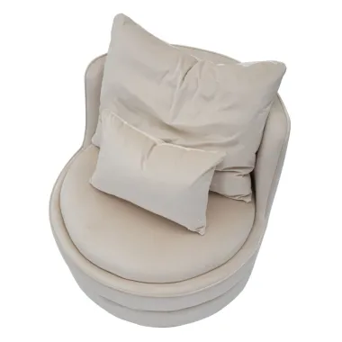 Fotel PARIS SPACE Kremowy/Złoty Ø 84 x 72cm / 142410000C