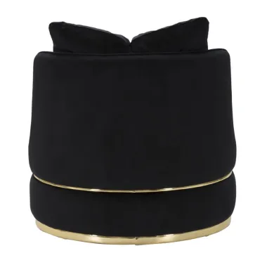 Fotel PARIS SPACE Czarny/Złoty Ø 84 x 72cm / 142410000N