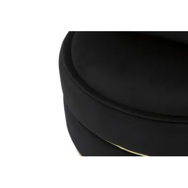 Fotel PARIS SPACE Czarny/Złoty Ø 84 x 72cm / 142410000N