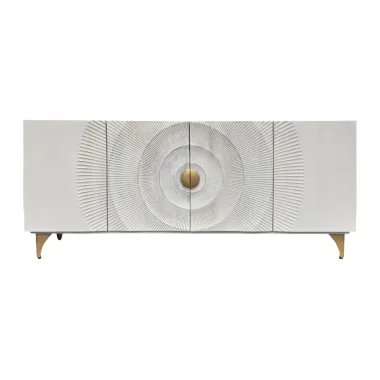 Invicta Komoda GOLDEN SUNSET WHITE mango 177 x 75 x 38cm / 45642