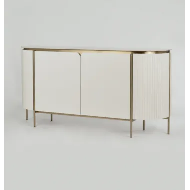 Livin Hill Stilig ST121 Komoda złamana biel złote zdobienia 180 x 90 x 40cm