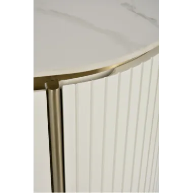 Livin Hill Stilig ST121 Komoda złamana biel złote zdobienia 180 x 90 x 40cm