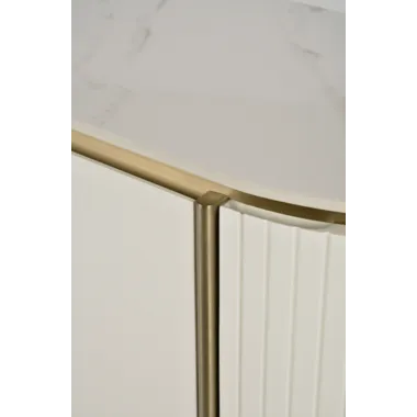 Livin Hill Stilig ST121 Komoda złamana biel złote zdobienia 180 x 90 x 40cm