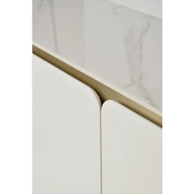 Livin Hill Stilig ST121 Komoda złamana biel złote zdobienia 180 x 90 x 40cm