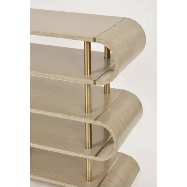 Livin Hill Stilig ST962 Konsola MDF złota rama 122 x 81 x 36cm