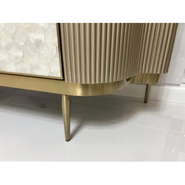 Livin Hill Stilig ST905 Komoda RTV szampańskie złoto MDF 200 x 52 x 40cm