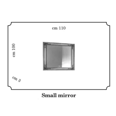 LEONARDO Włoskie lustro z ozdobna ramą 170 x 110 x 3cm / Arredoclassic