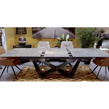 KARE Stół NELLY rozkładany ceramiczny 180 (40+40) x 90cm / 70249