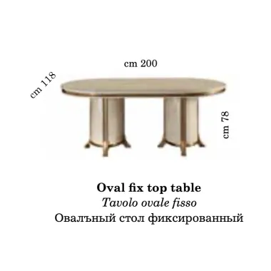 MELODIA Włoski Stół fix 200cm / ArredoClassic