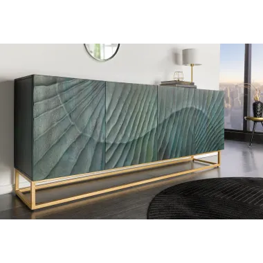 Invicta Komoda SCORPION 3D turkusowe mango 177cm / 45644