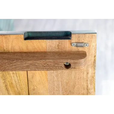 Invicta Komoda SCORPION 3D turkusowe mango 177cm / 45644