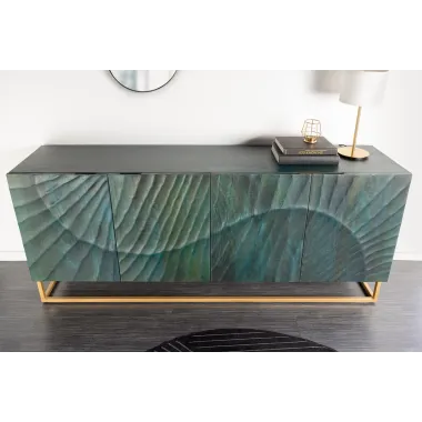 Invicta Komoda SCORPION 3D turkusowe mango 177cm / 45644