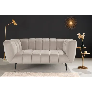 Invicta Sofa Noblesse 2 osobowa szampański aksamit 165cm / 44537