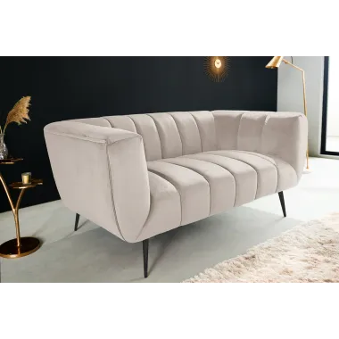 Invicta Sofa Noblesse 2 osobowa szampański aksamit 165cm / 44537