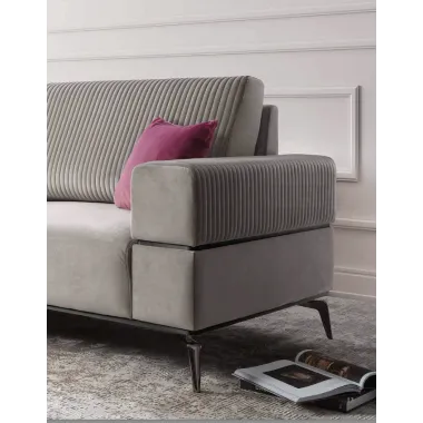 MERIDIANA Włoska Sofa 2 osobowa tapicerowana 200cm / Adora