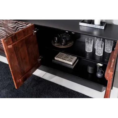 Invicta FLUID Komoda lite drewno akacji orzechowy brąz 3D 175cm / 45599