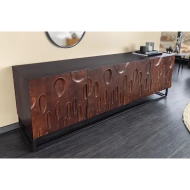 Invicta DUNE Komoda lite drewno akacji orzechowy brąz 3D 175cm / 45596