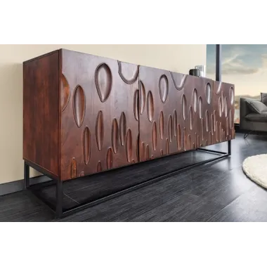 Invicta DUNE Komoda lite drewno akacji orzechowy brąz 3D 175cm / 45596