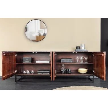 Invicta DUNE Komoda lite drewno akacji orzechowy brąz 3D 175cm / 45596