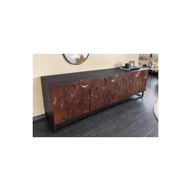 Invicta DUNE Komoda lite drewno akacji orzechowy brąz 3D 175cm / 45596