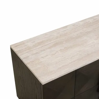 Szafka TV CLAREMONT brązowa 196 x 63 x 44cm / 7871