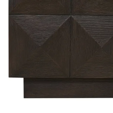 Szafka TV CLAREMONT brązowa 196 x 63 x 44cm / 7871
