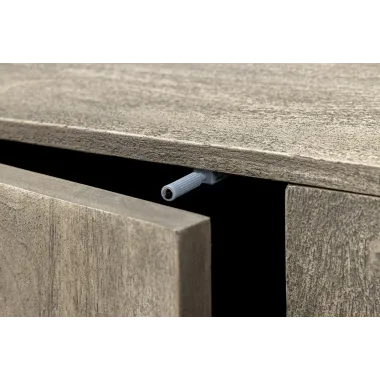 Invicta Komoda ART DECO 3D drewno mango dymione szare 170cm / 45480