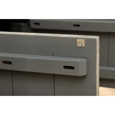 Invicta Komoda ART DECO 3D drewno mango dymione szare 170cm / 45480